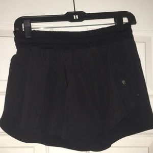 Womens black Lululemon shorts